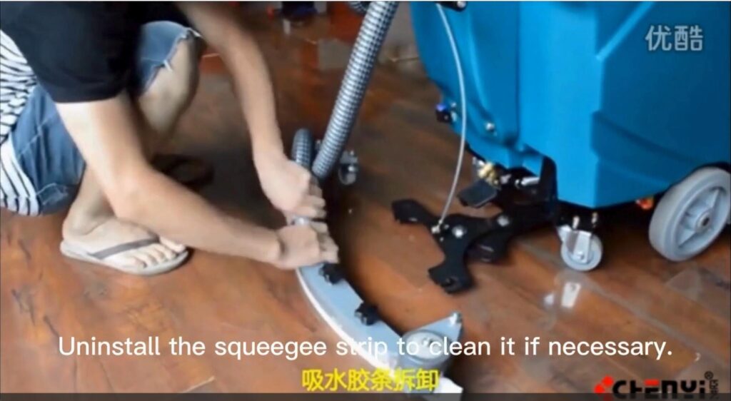 Clean the squeegee blade