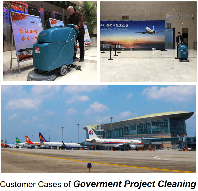 Beijing Nanjiao Airport Maintains High Standards Cleaning with CY Scrubber DC510