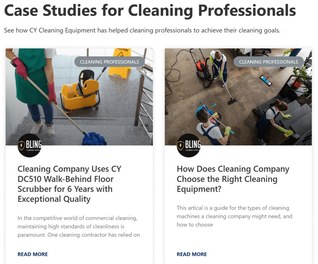 Case Studies for Cleaning Professionals