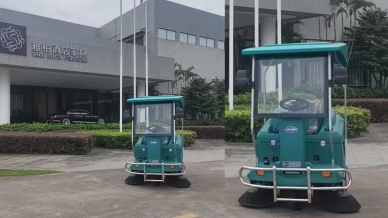 How Yabo Furniture Company Chose the CY Ride-On Sweeper CYS140 for Floor Cleaning