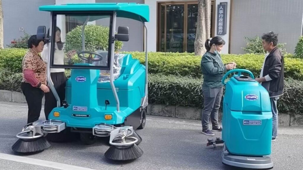 Pharmaceutical company use CY Sweeper and Walk-Behind Scrubber for Factory Floor Cleaning
