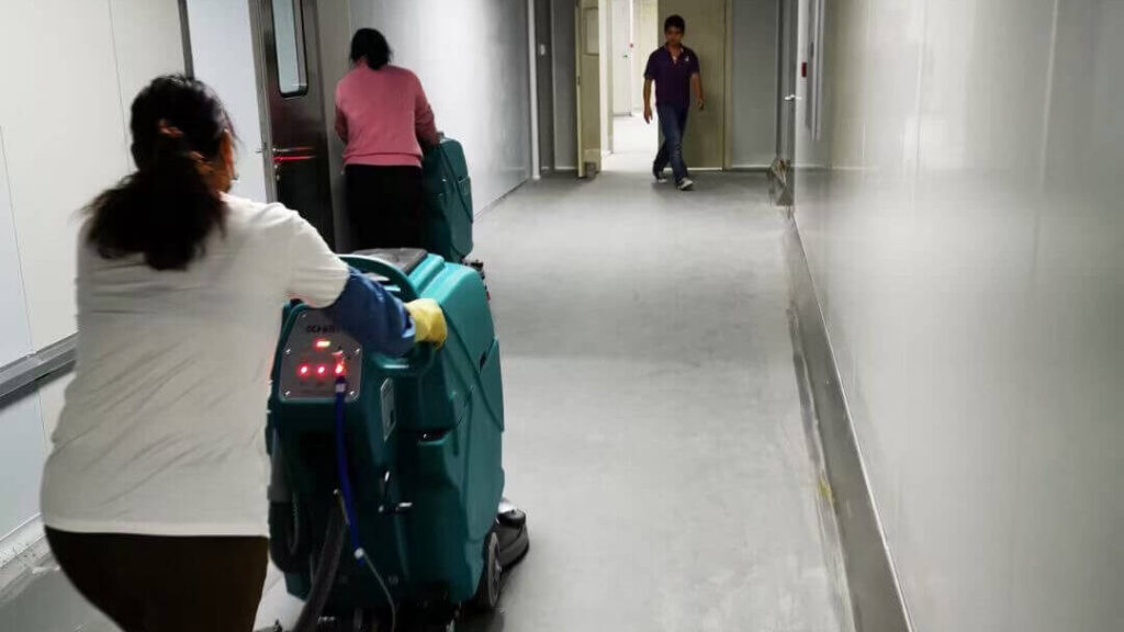 CY walk behind floor scrubber